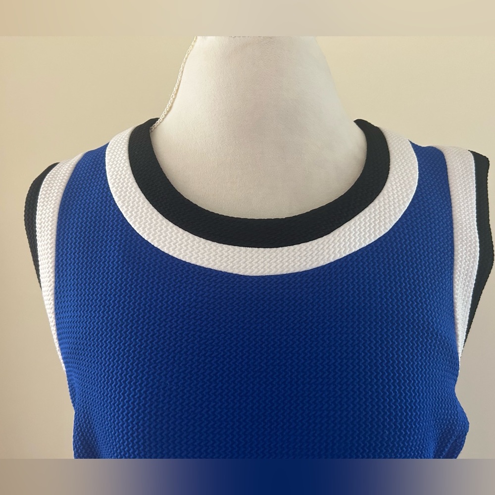 BRAND NEW Cobalt Blue Dress with Black/White - Picture 7 of 7